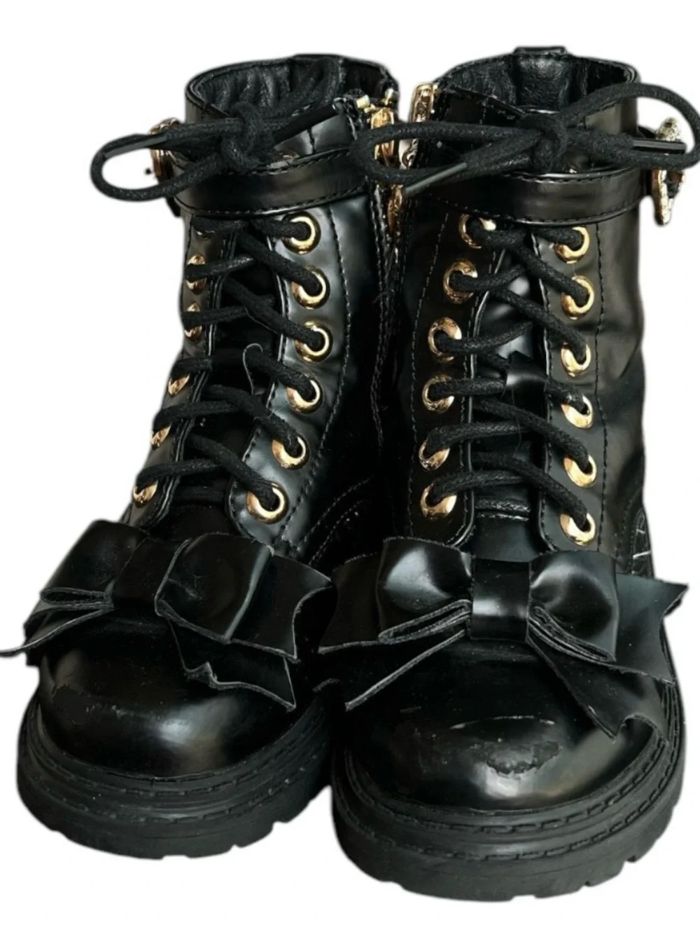 Angel face size 27 Ingrid Bow Boots Black